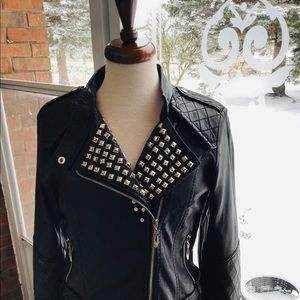 Fun pleather Moto jacket